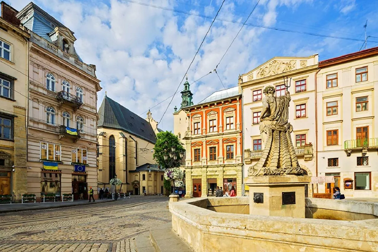 Apartament Apartamenti Z Saunou Na Ploszczi Rinok Dla 4 - H Gostei - V Eko Stili Lwów 0*,